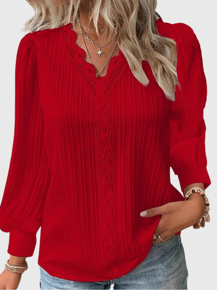 Talia | Elegant Pullover Blouse