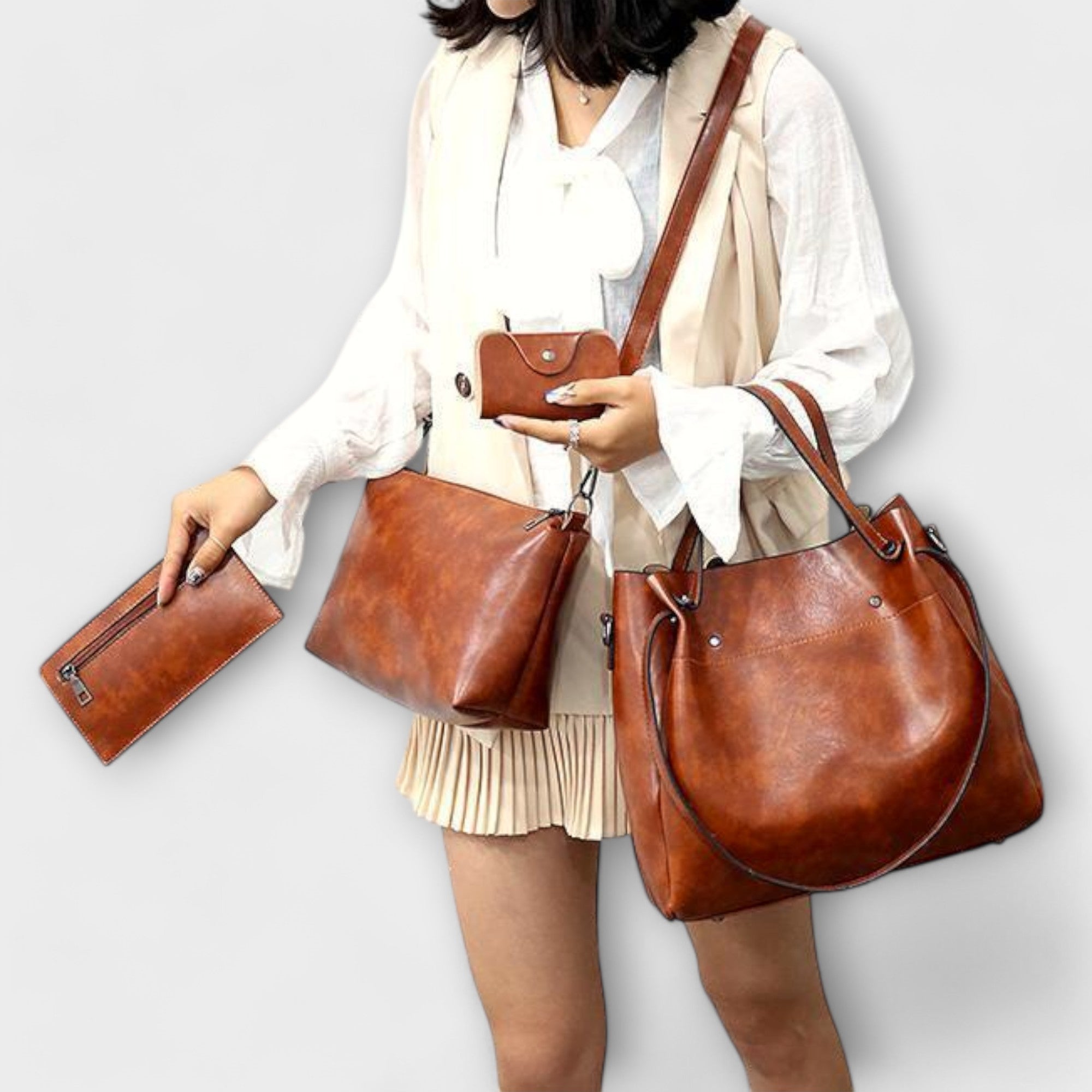 Talia | 4-Piece Vintage Bag Set