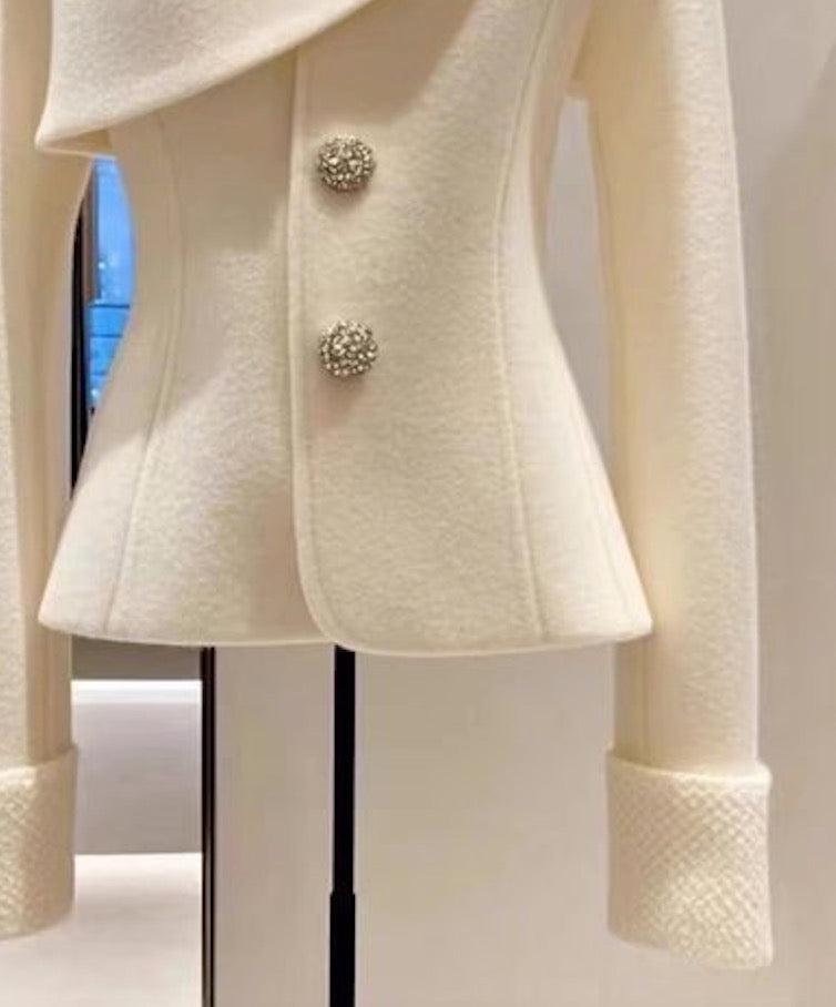 Talia | Asymmetric Buttoned Blazer