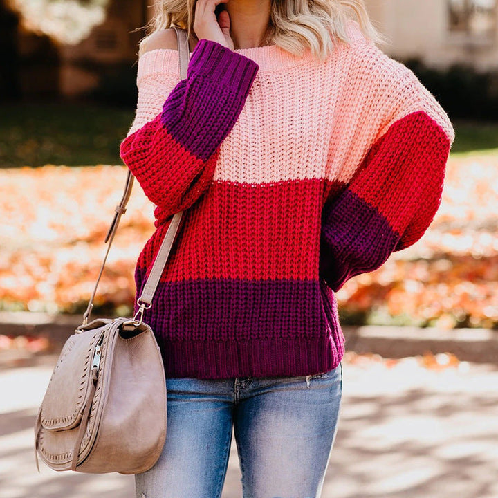 Talia | Off Shoulder Casual Long Sleeve Sweater