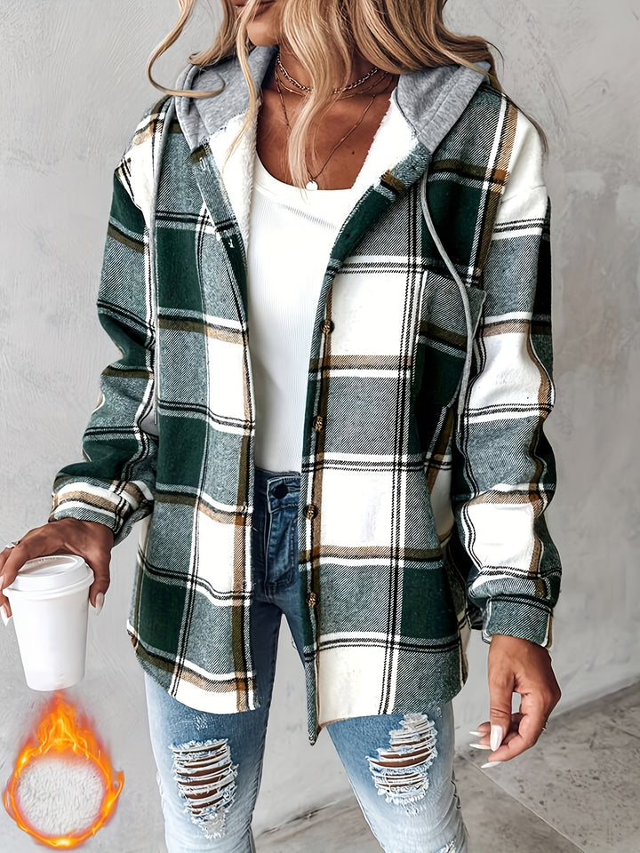 Talia | Cozy Plaid Hoodie