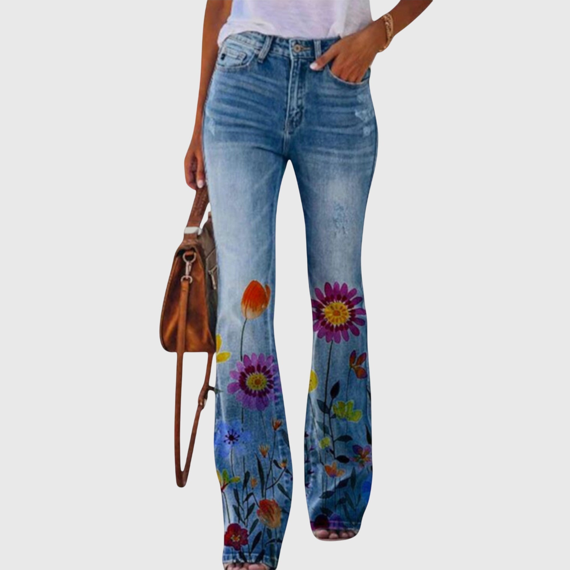 Talia | Pants with Flowers