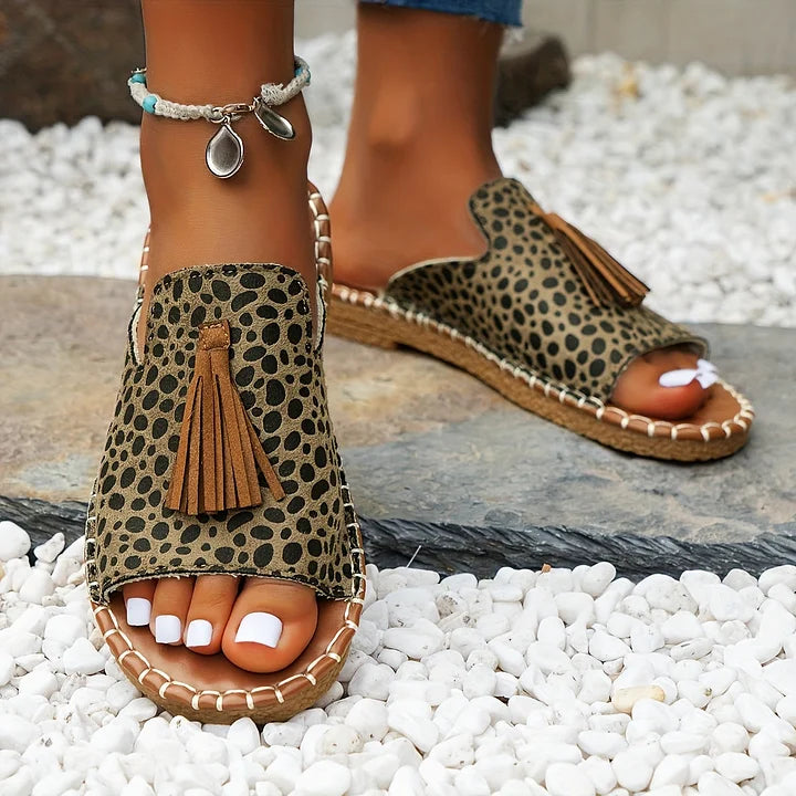 Talia | Vintage Tassel Boho Sandals