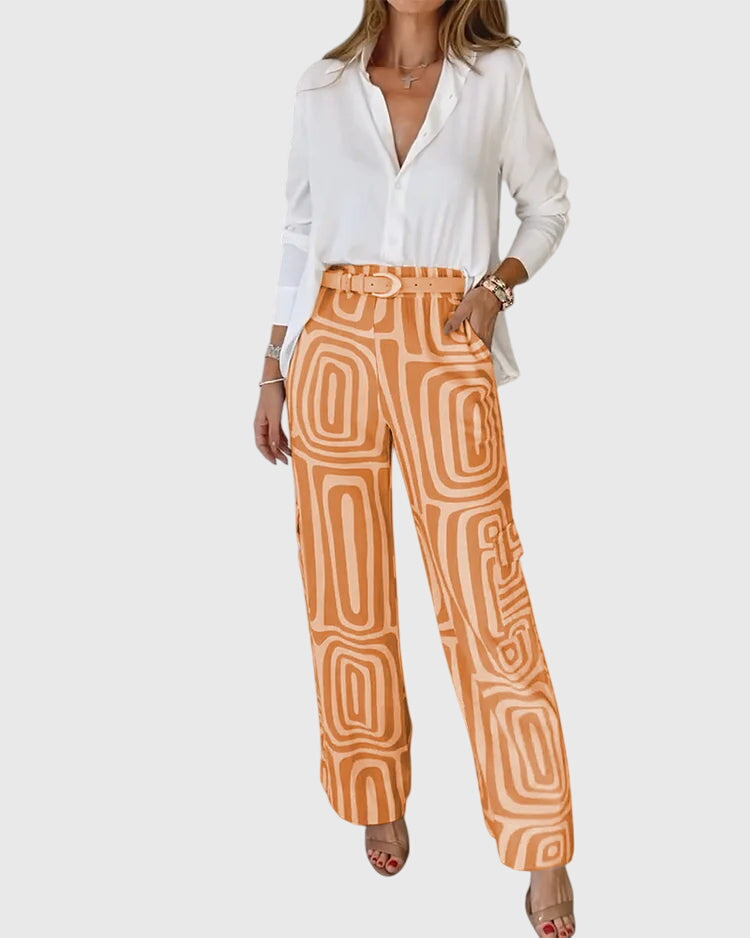 Talia | Stylish Pants + Free Blouse & Belt