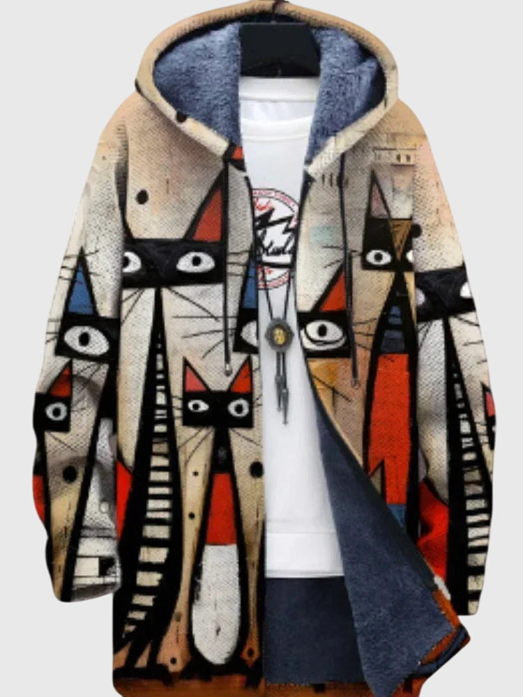 Talia | Jacket with Artistic Print