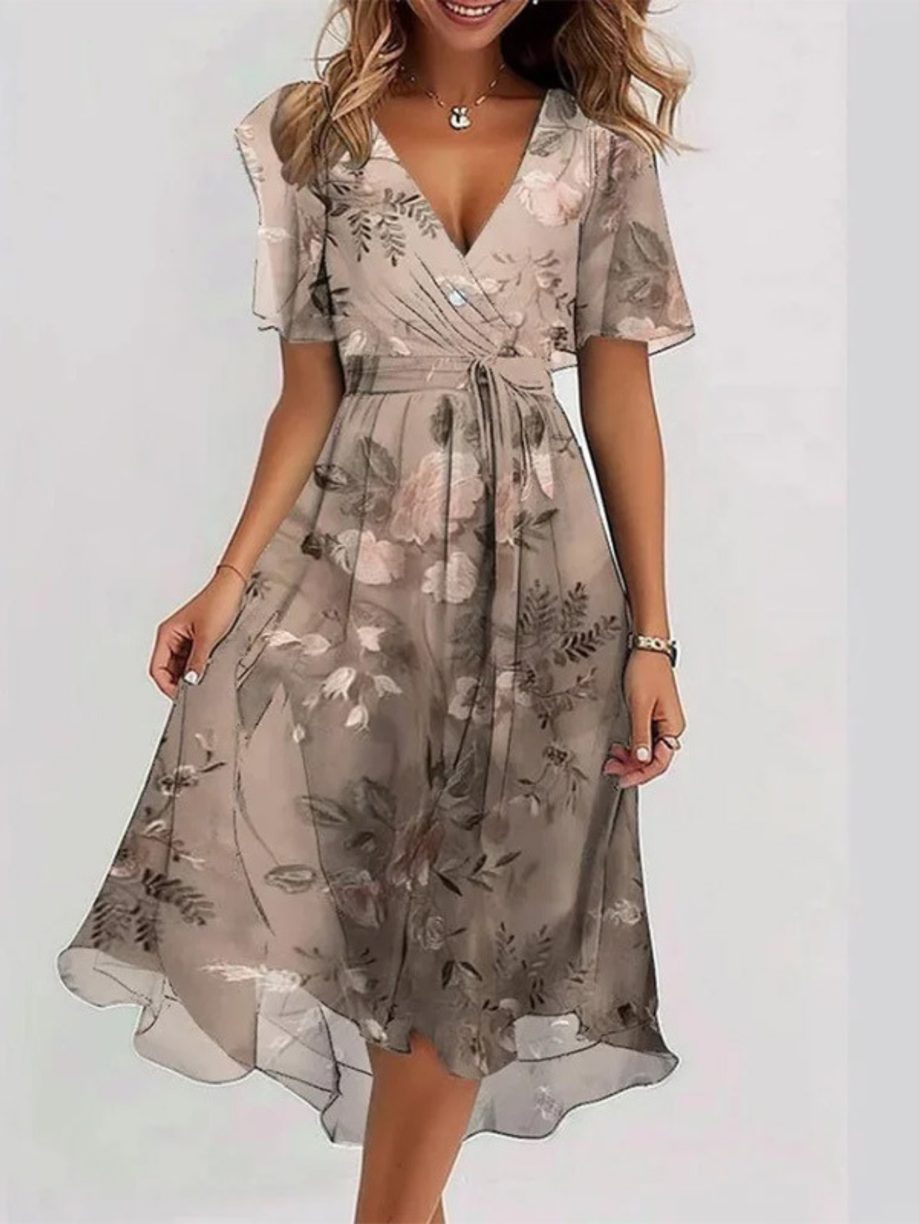 Talia | Summer Dress With Belly Cover
