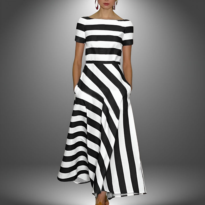 Talia | Striped Long Dress
