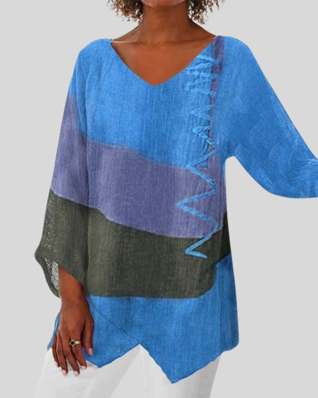 Talia | Lightweight Summer Top With Artistic Print