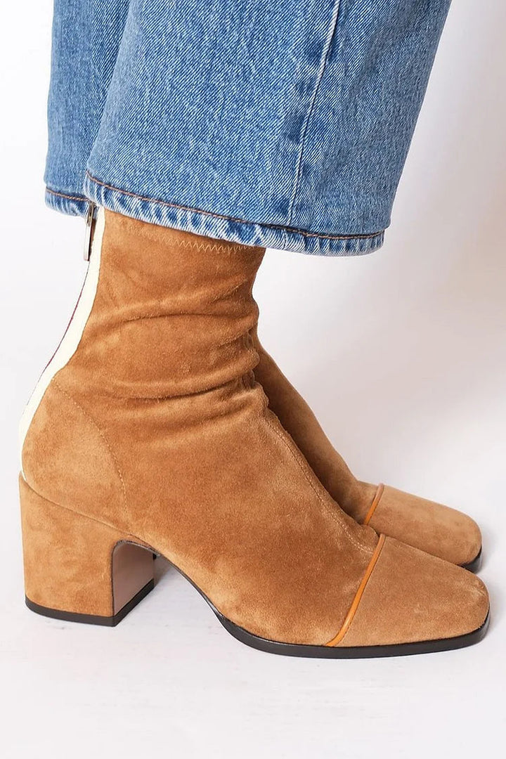 Talia | SUEDE ZIP-UP ANKLE BOOTS