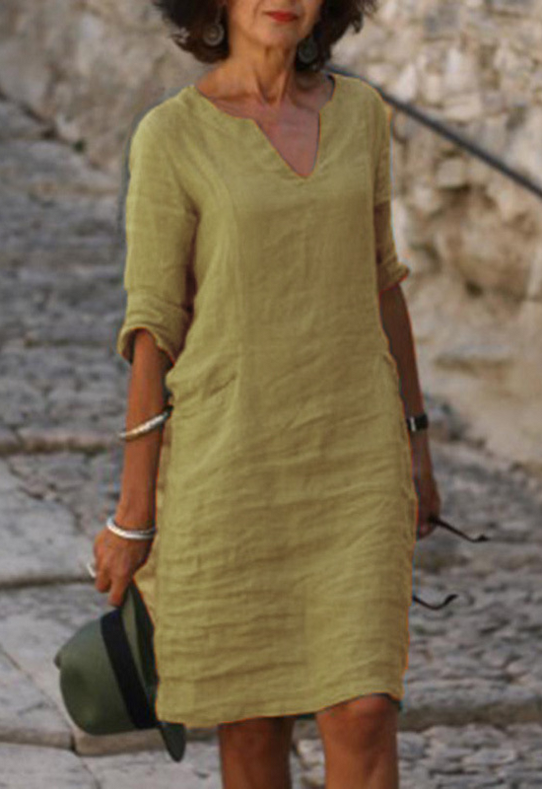 Talia | Sleek V-Neck Dress