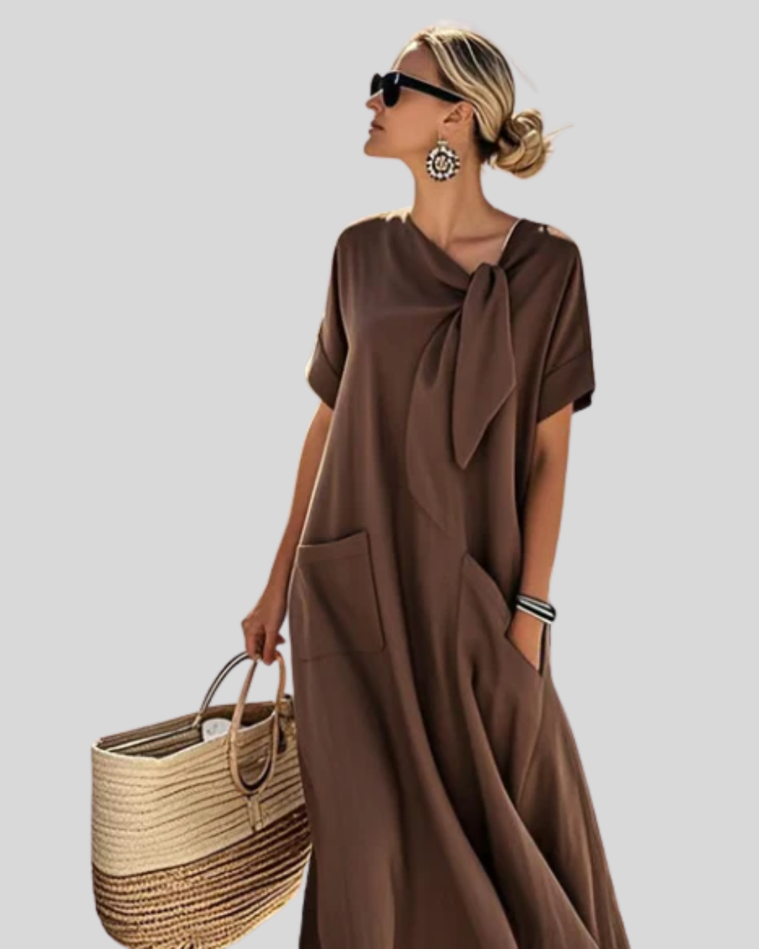Talia | Breezy Linen Dress With Pockets