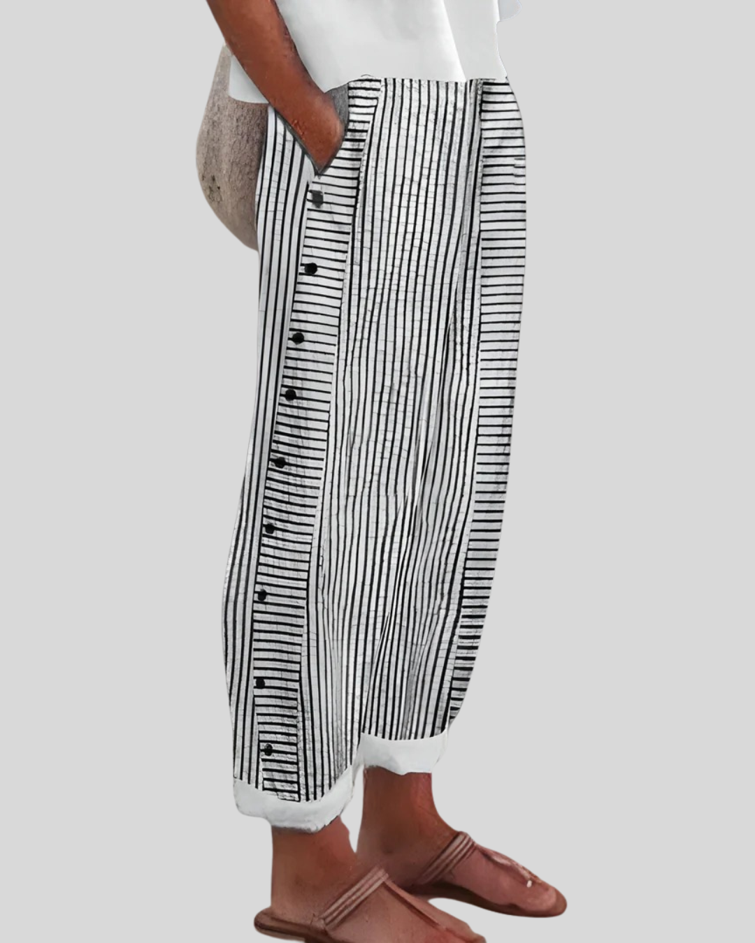 Talia | Airy Relaxed Fit Linen Trousers