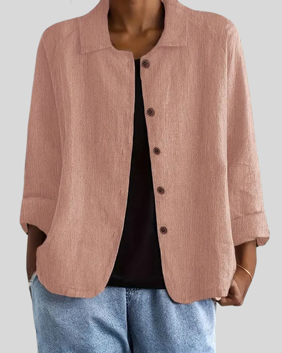 Talia | Classic Button-Down Shirt Top