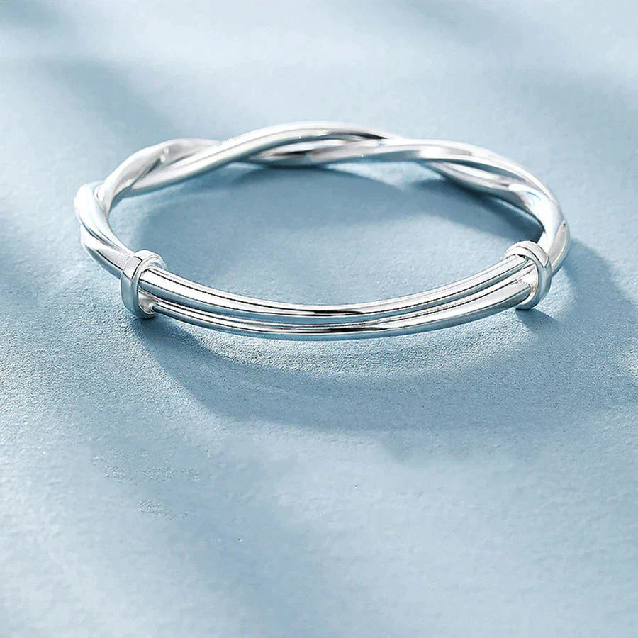 Talia | Braided Silver Bracelet