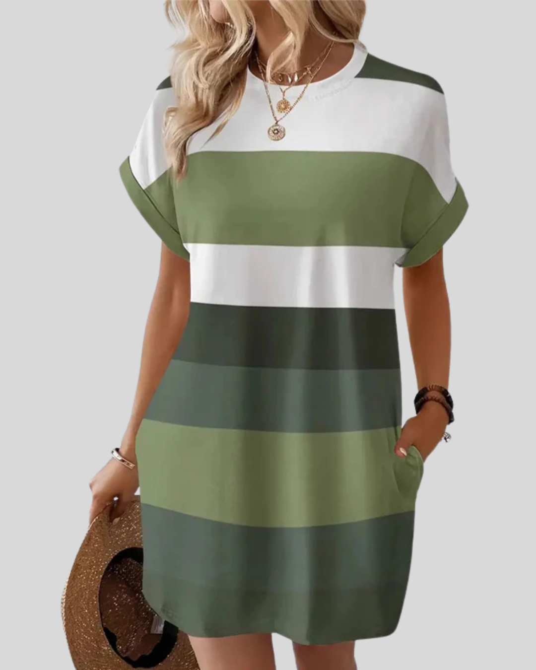 Talia | Color Block Casual Mini Dress