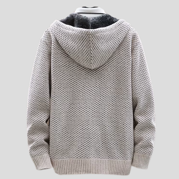 Talia | Textured Knit Fleece Hoodie