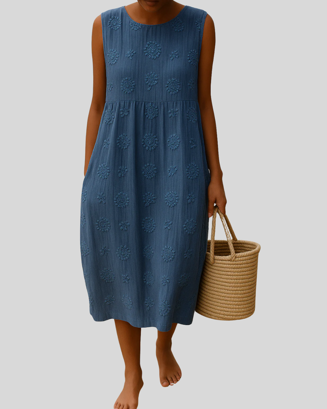 Talia | Summer Dress With Floral Embroidery