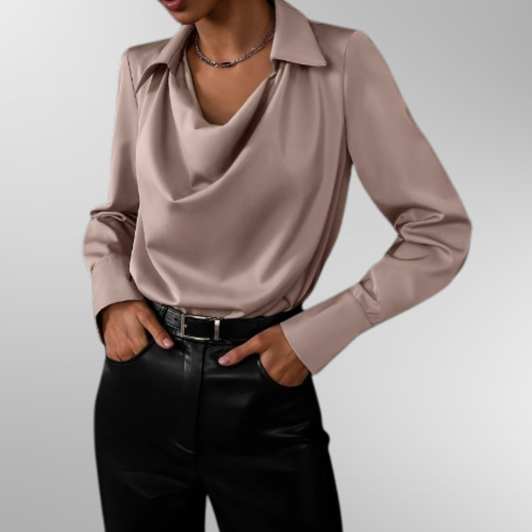 Talia | Elegant Satin Blouse