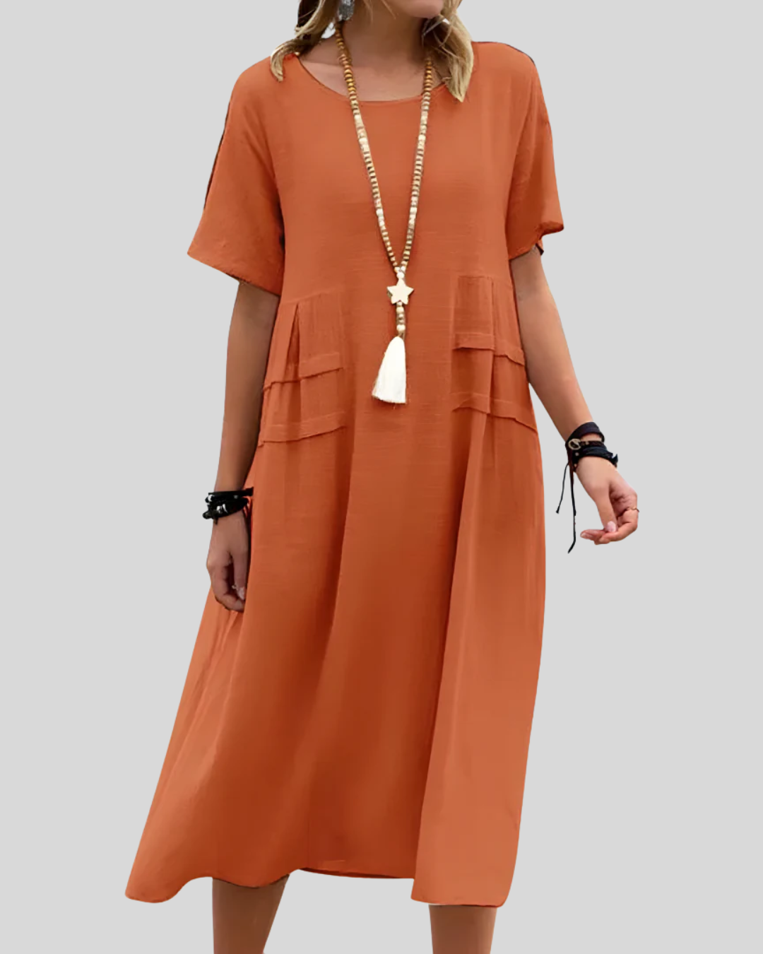 Talia | Breathable Midi Dress With Fit