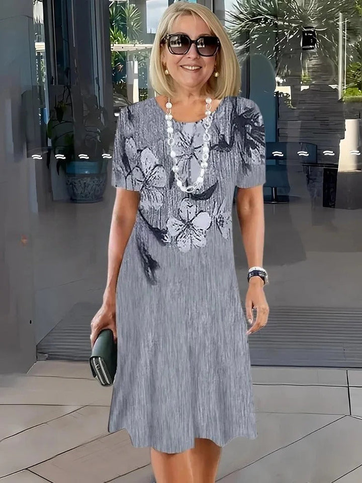 Talia | Comfortable Loose Printed Medium Dress