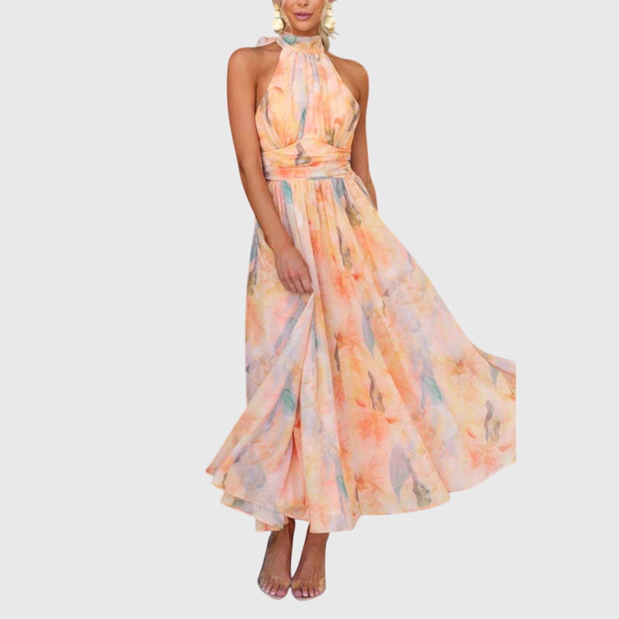 Talia | Halter Maxi Dress