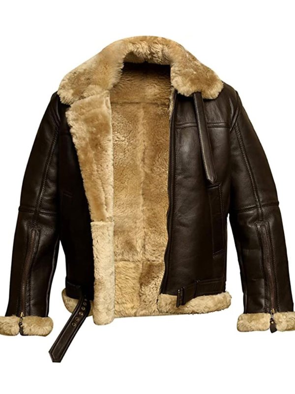 Talia | Classic Shearling Leather Jacket