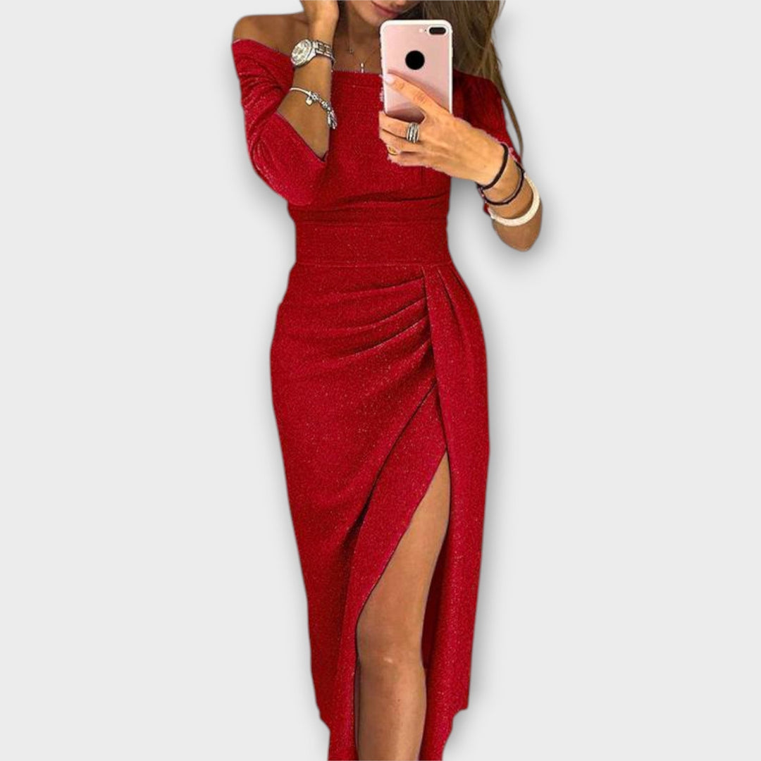 Talia | Elegant Off-Shoulder Dress