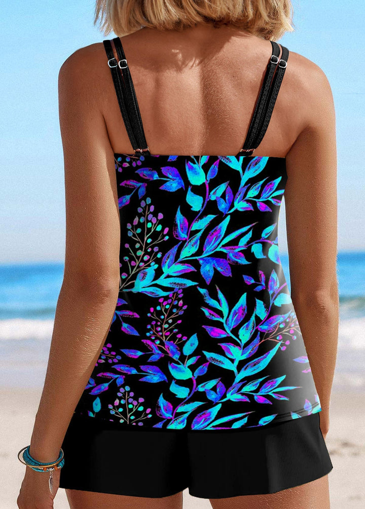 Talia | Floral Print Tankini Set