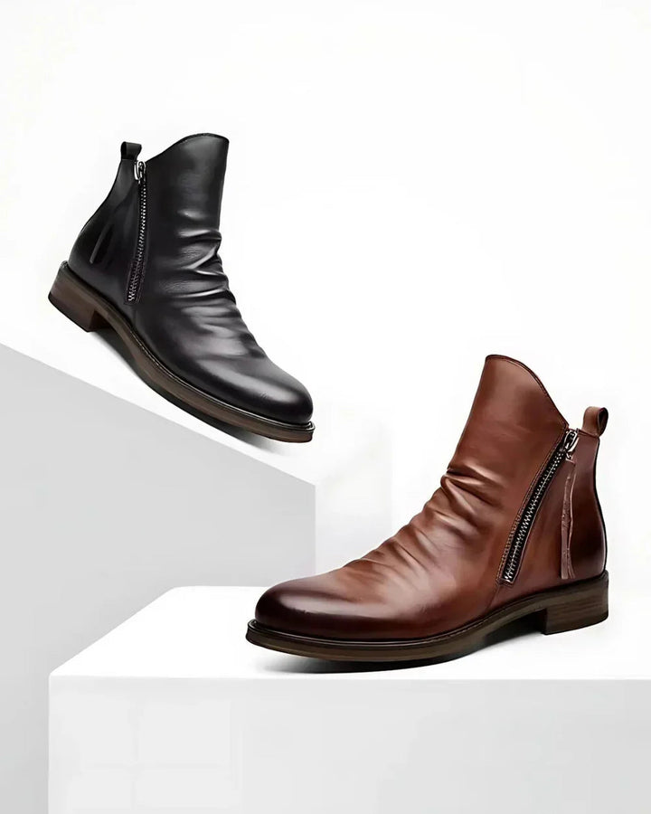 Talia | Effortless Elegance Leather Ankle Boots