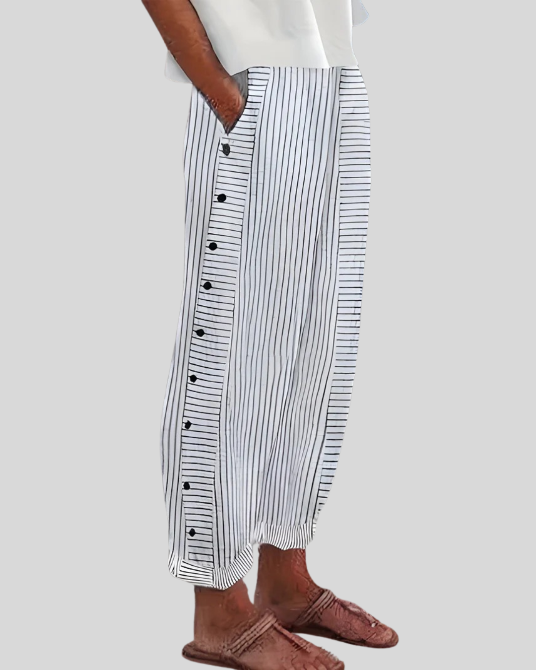 Talia | Airy Relaxed Fit Linen Trousers