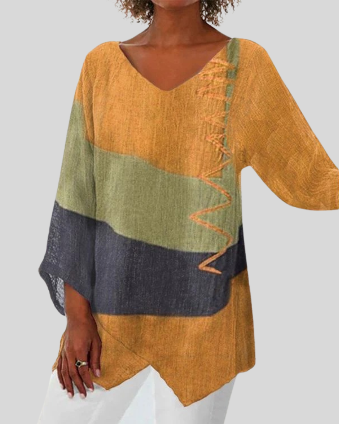 Talia | Lightweight Summer Top With Artistic Print