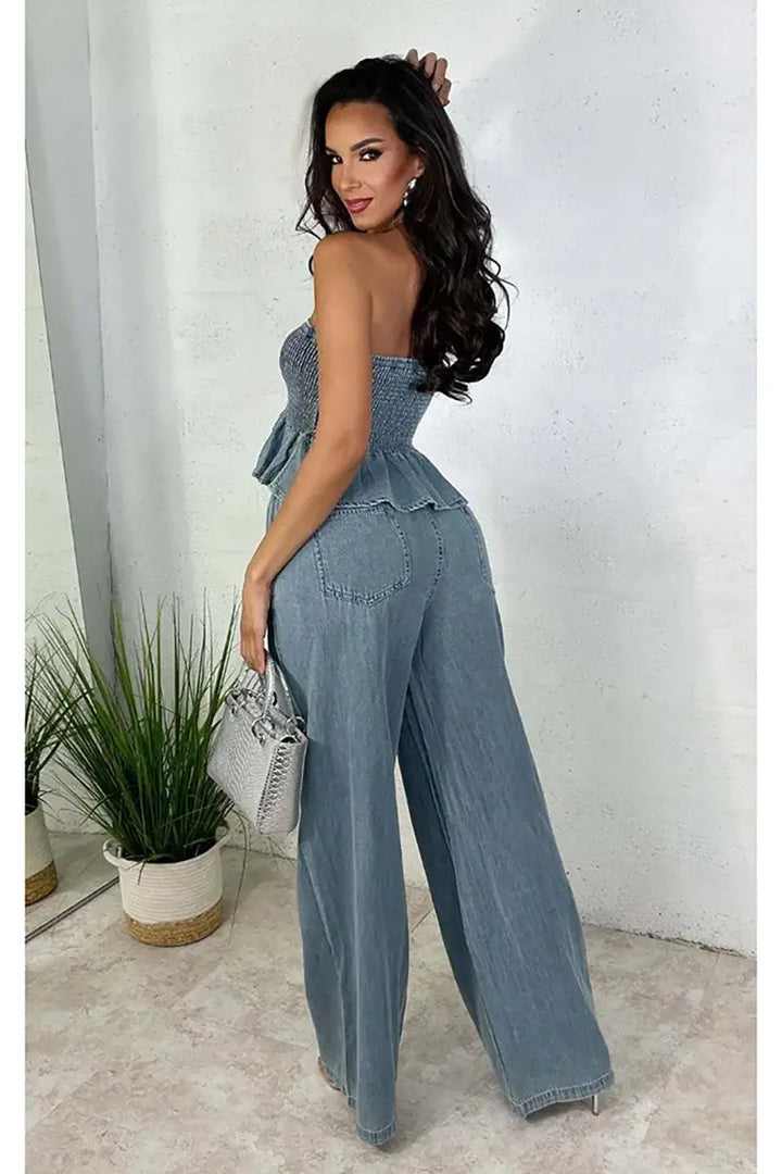 Talia | Stylish Denim Two-Piece Set