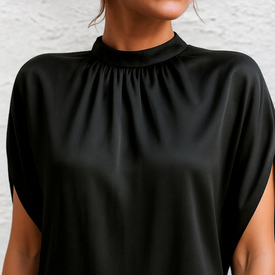 Talia | Figure-Flattering Mock Neck Dress