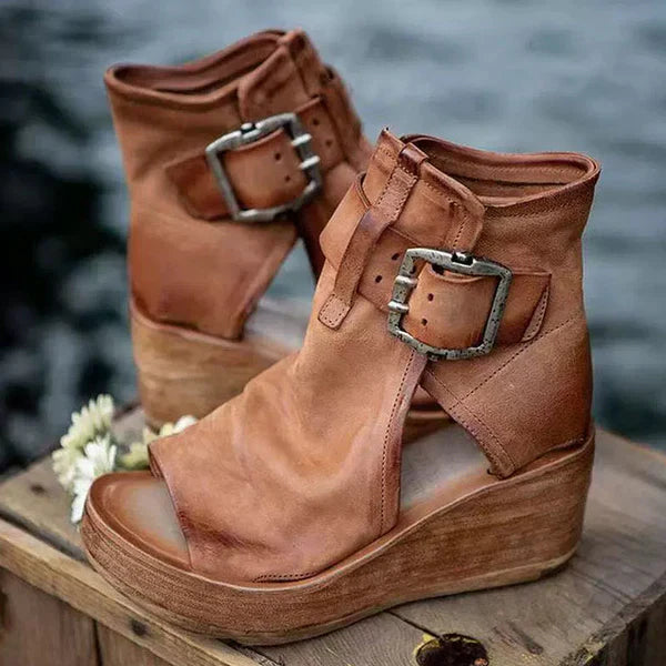 Talia | Stylish Orthopedic Boho Wedge Sandals