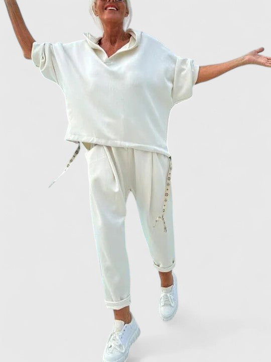 Talia | Comfortable Hooded Sweatshirt Set