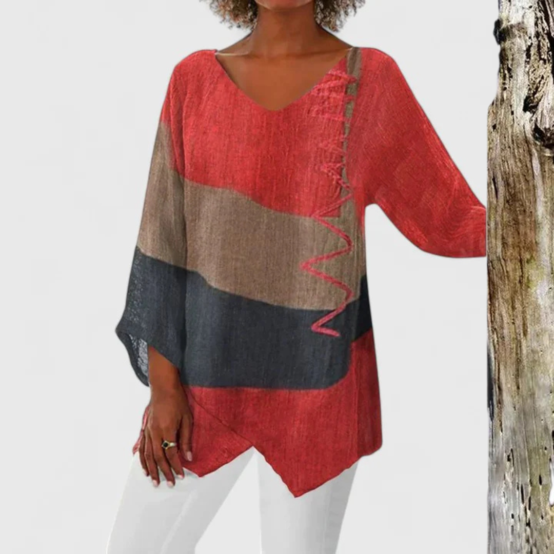 Talia | Sophisticated V-Neck Tunic