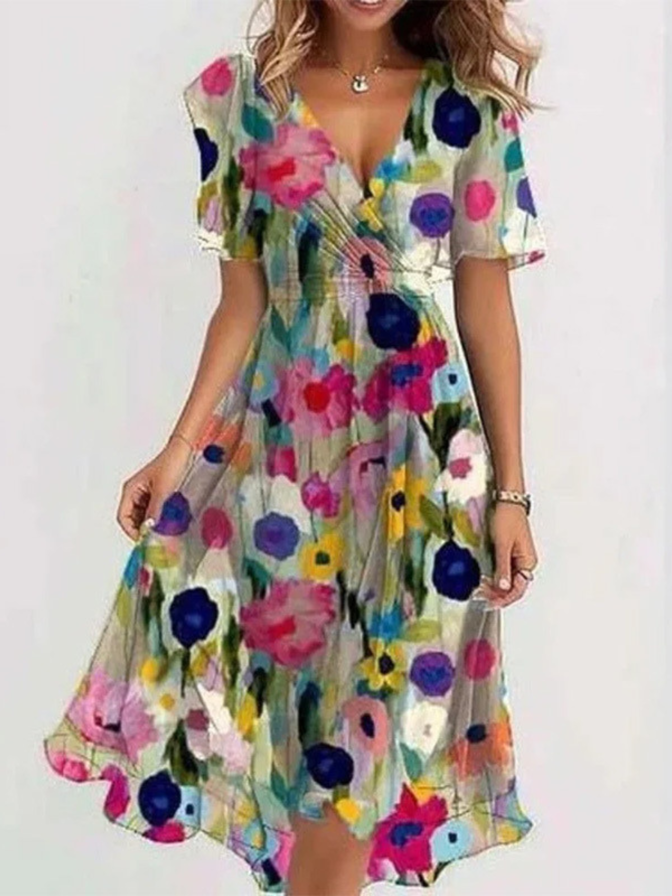 Talia | Summer Dress With Belly Cover