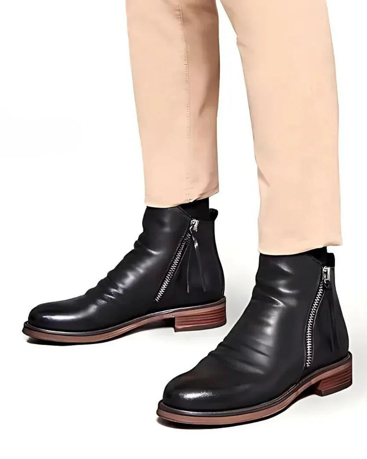 Talia | Effortless Elegance Leather Ankle Boots