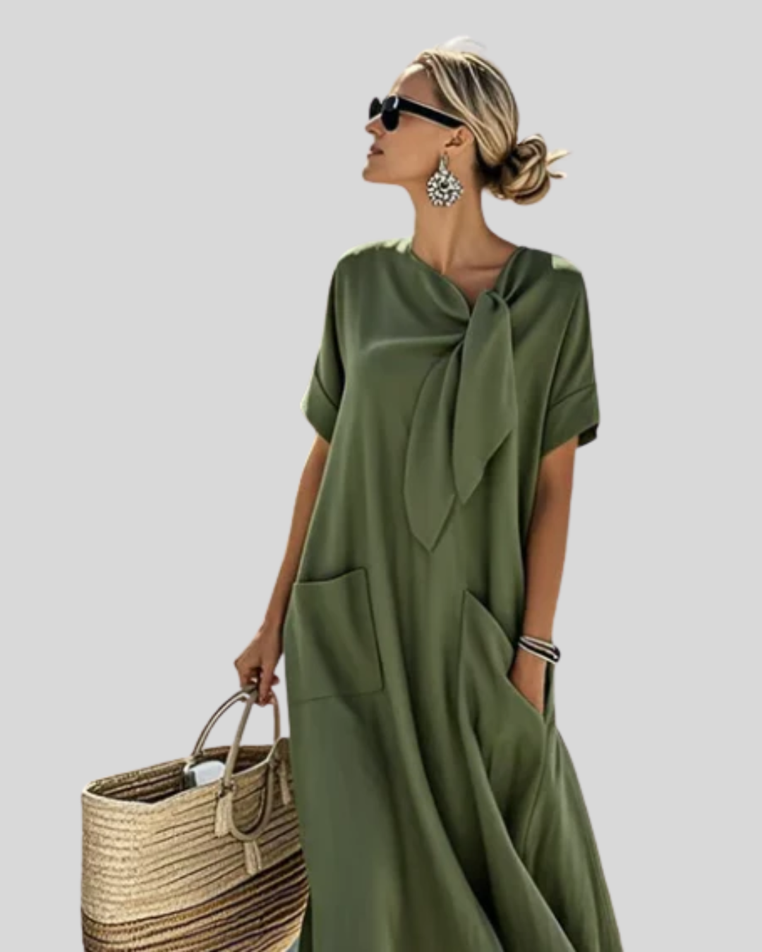 Talia | Breezy Linen Dress With Pockets