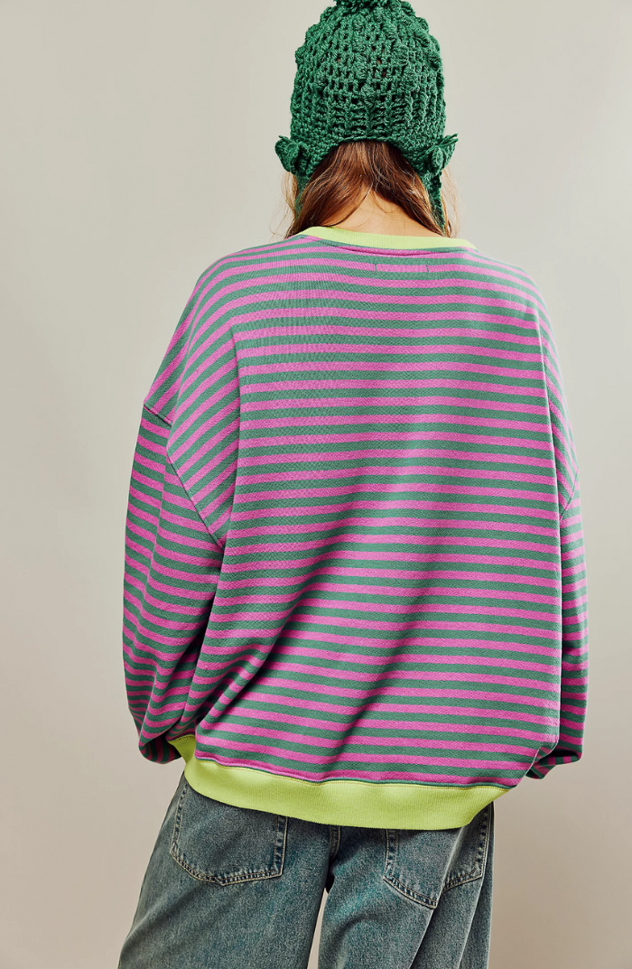 Talia | Oversized Striped Sweater