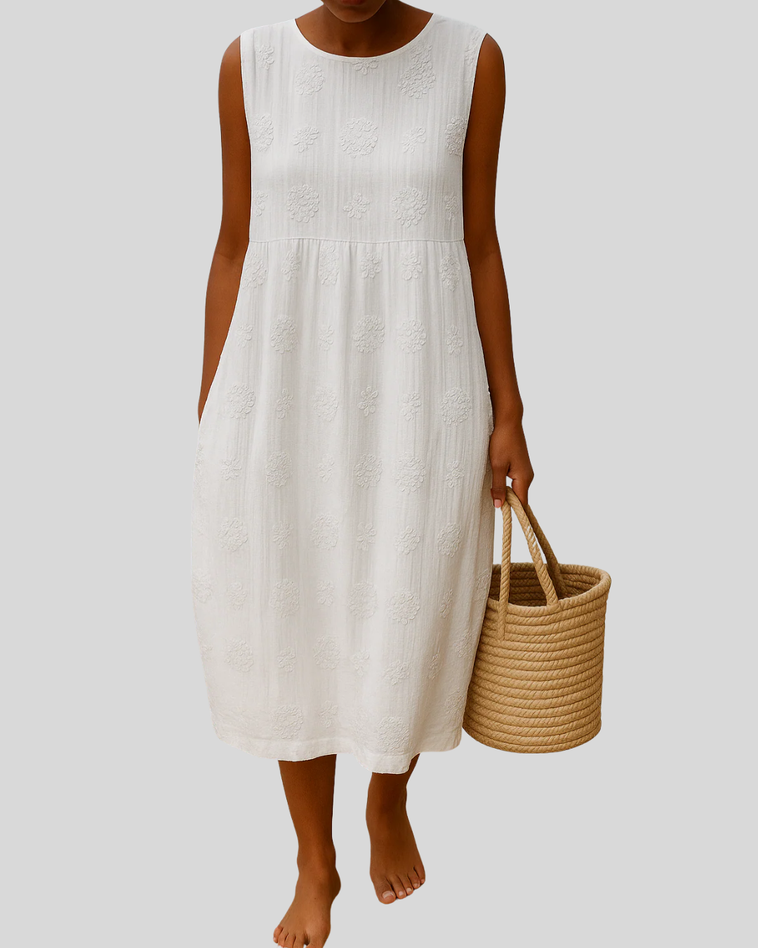 Talia | Summer Dress With Floral Embroidery