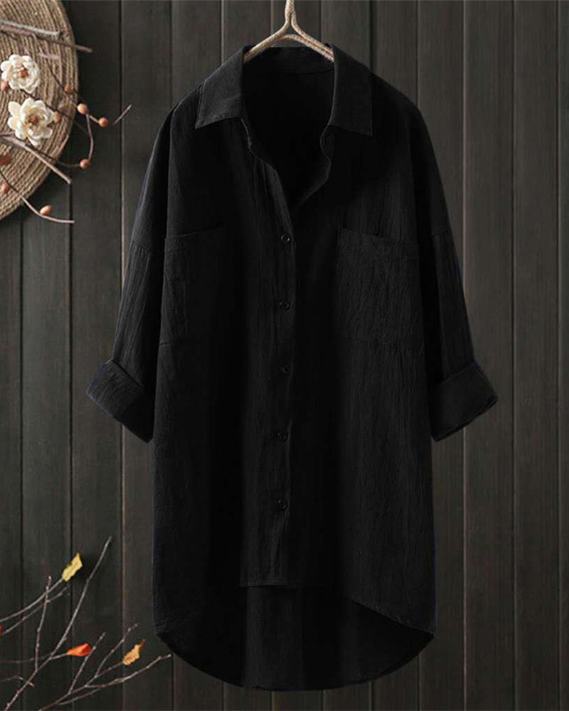 Talia | Loose Comfy Solid Colour Blouse