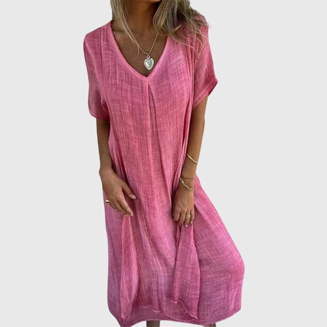 Talia | Elegant Lightweight V-Neck Dress