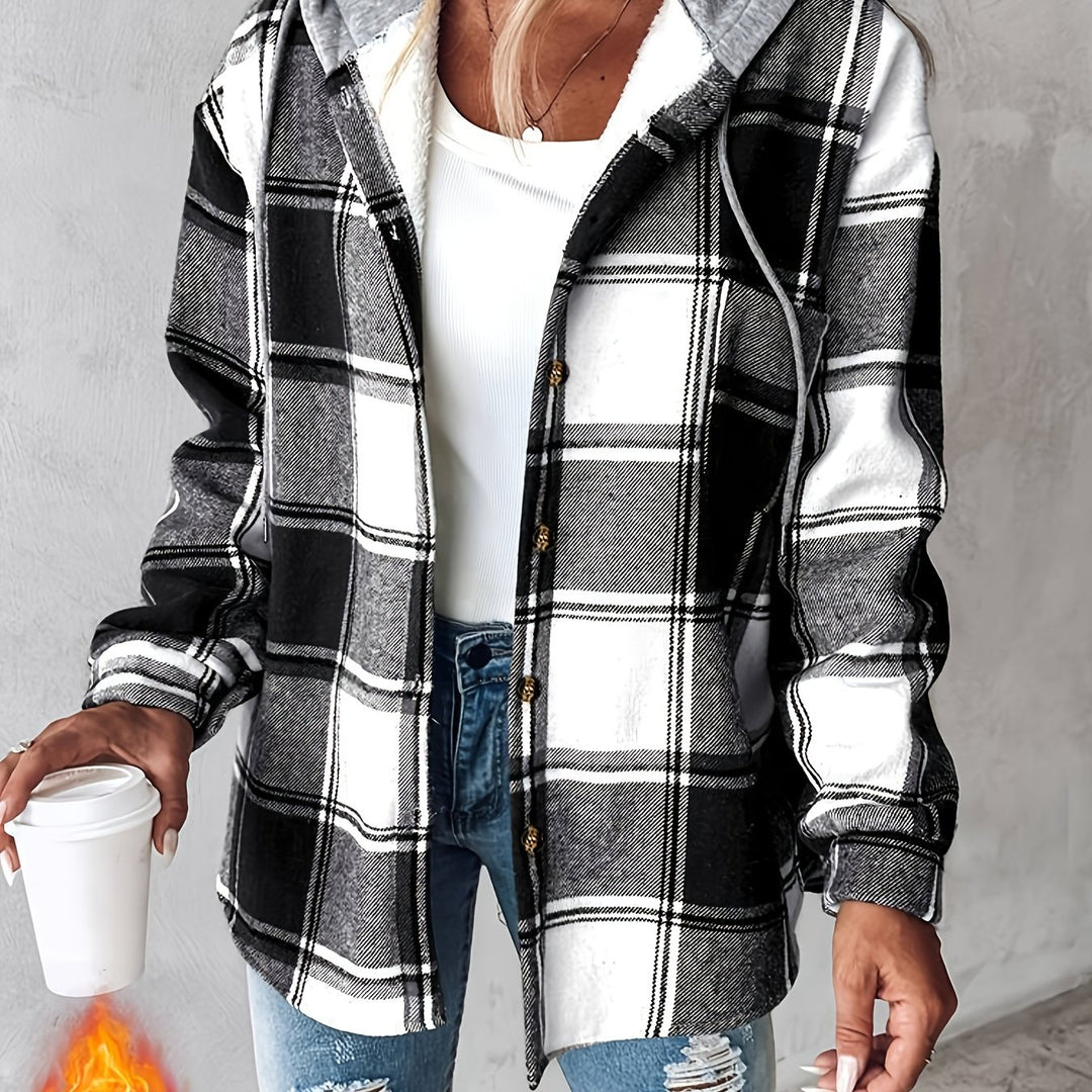 Talia | Cozy Plaid Hoodie
