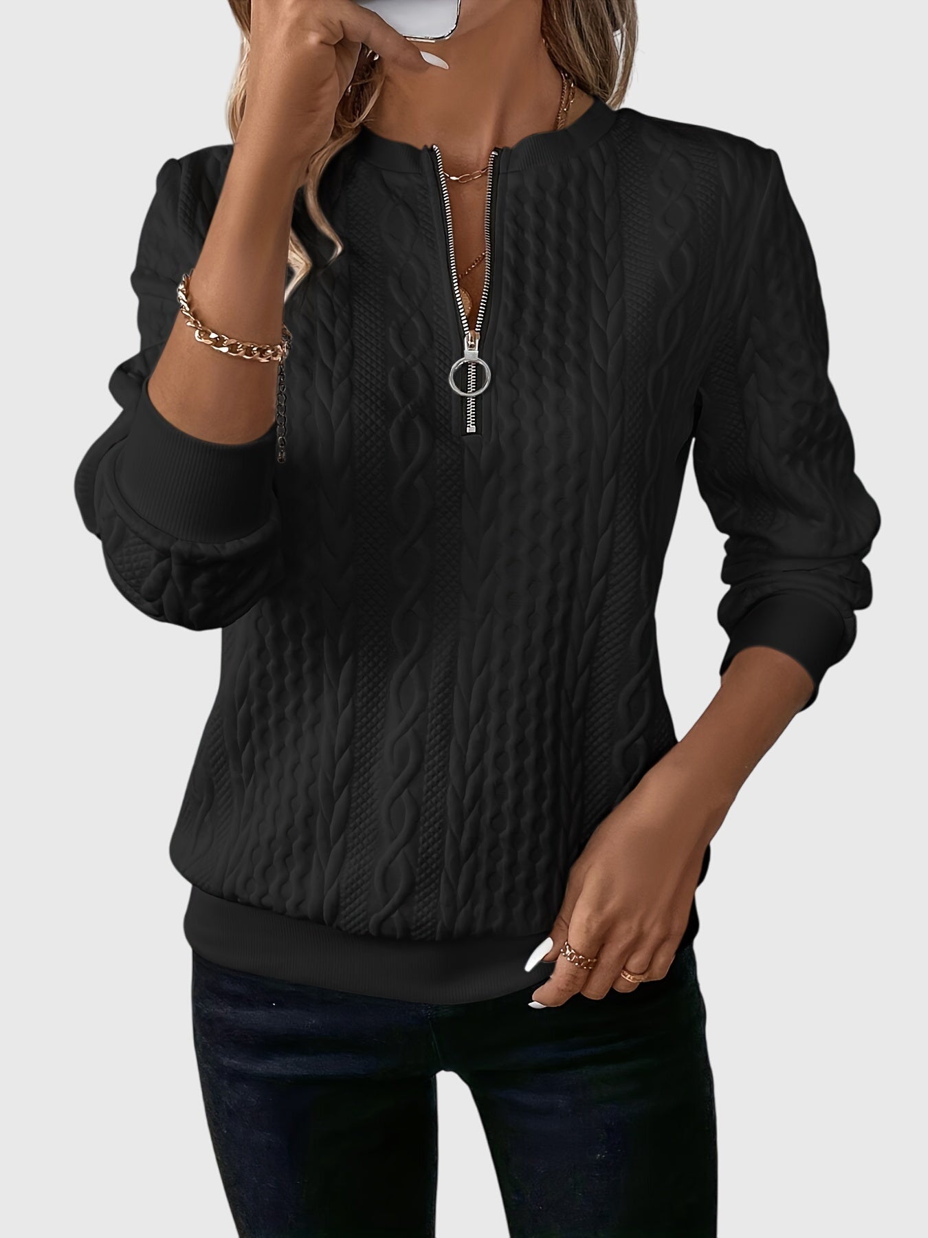 Talia | Sweater with Zipper