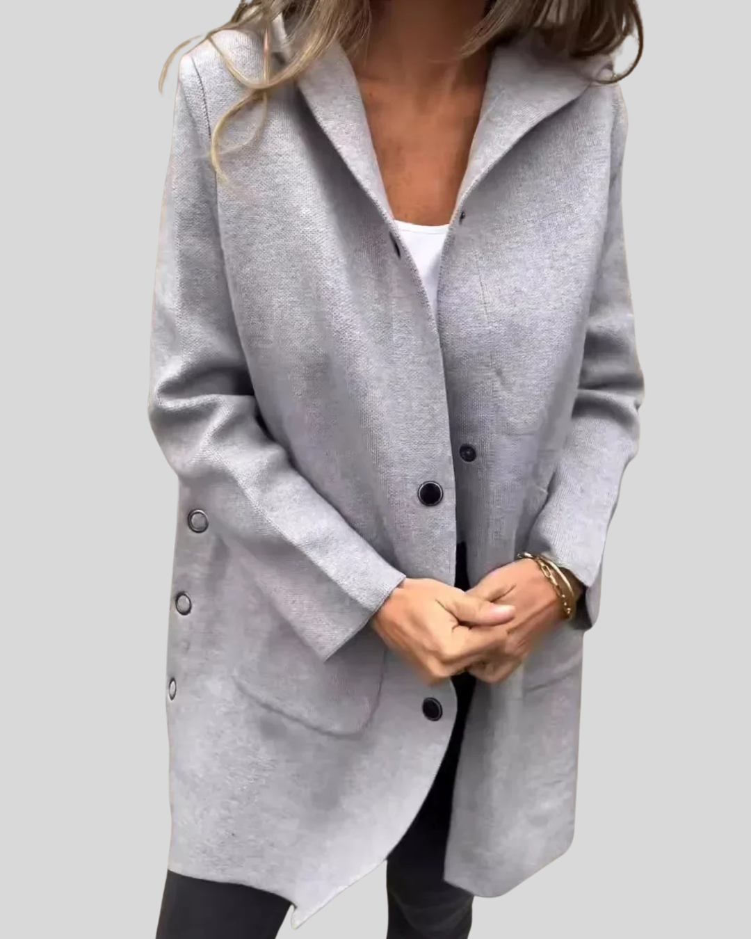 Talia | Hooded Woolen Coat for Everyday Warmth
