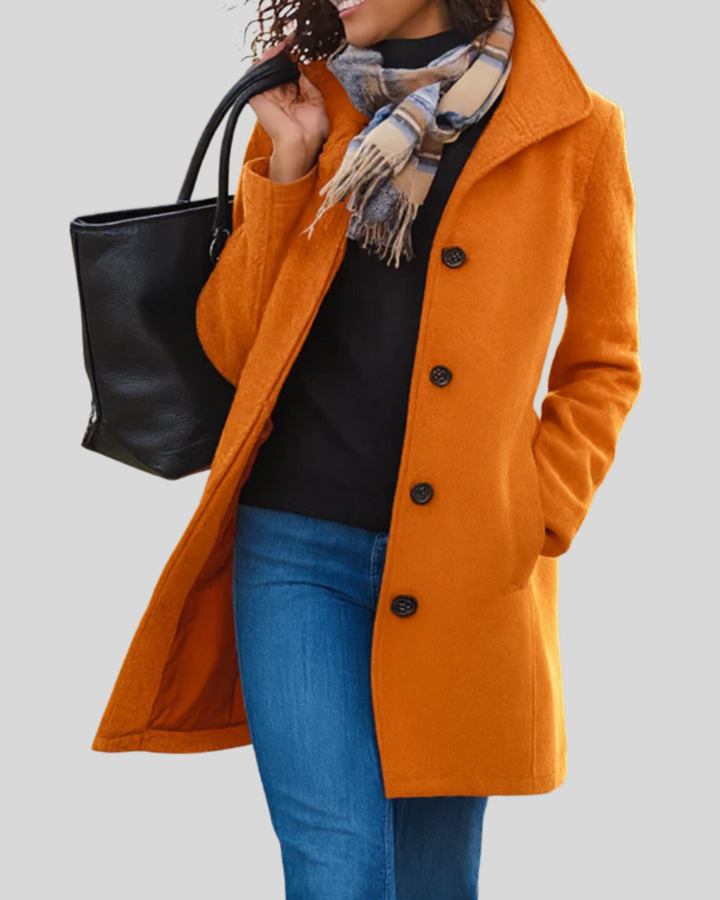 Talia | Classic Button Coat