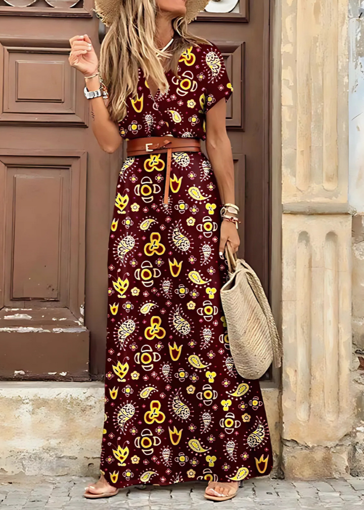 Talia | Elegant Bohemian Maxi Dress