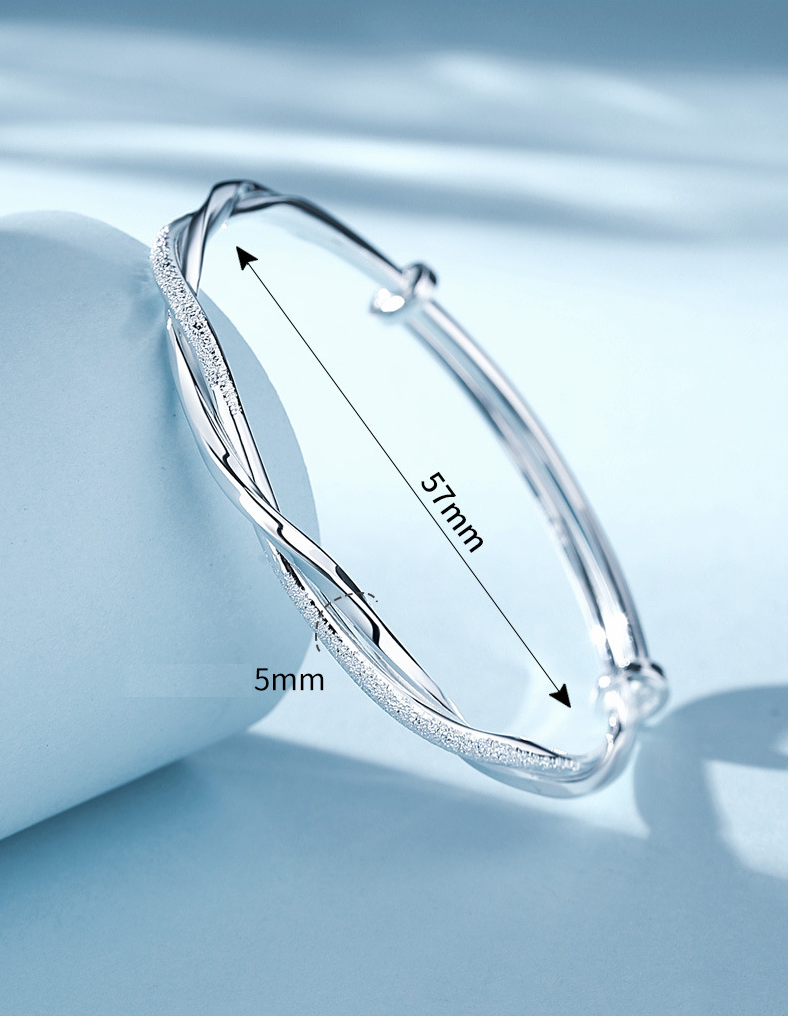 Talia | Braided Silver Bracelet