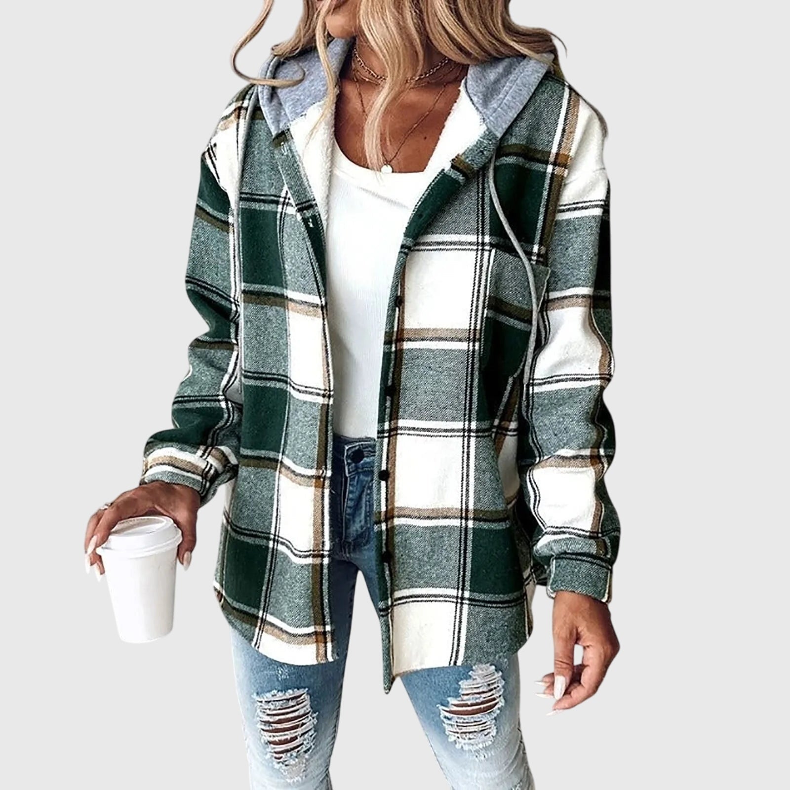 Talia | Women's Mesh Button Placket Jacket